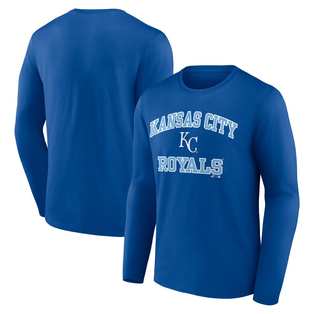 Kansas City Royals Logo Athletic Heart & Soul Long Sleeve T-Shirt | MLB For sale
