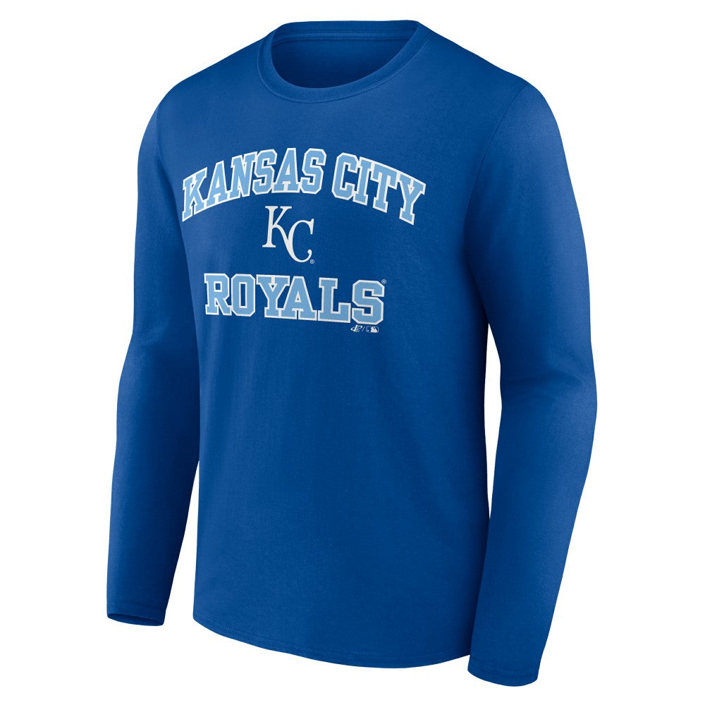 Kansas City Royals Logo Athletic Heart & Soul Long Sleeve T-Shirt | MLB For sale