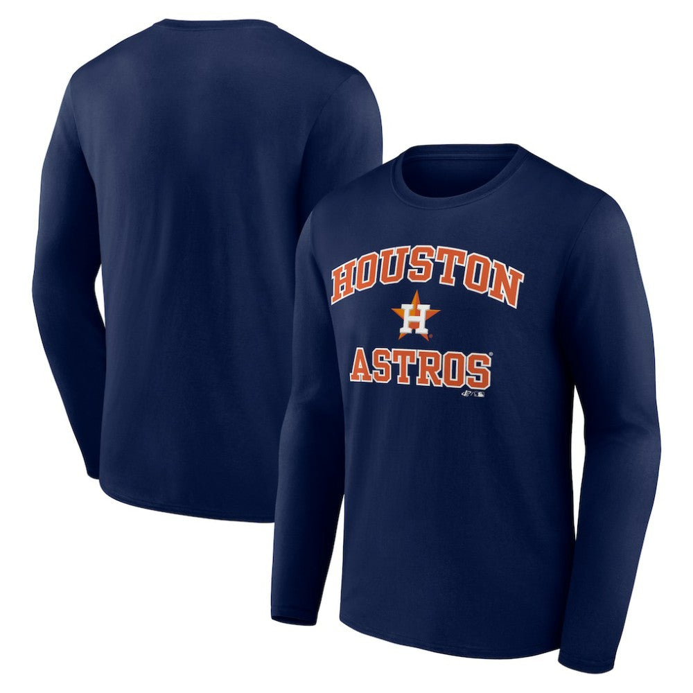 Houston Astros Logo Athletic Heart & Soul Long Sleeve T-Shirt | MLB Discount