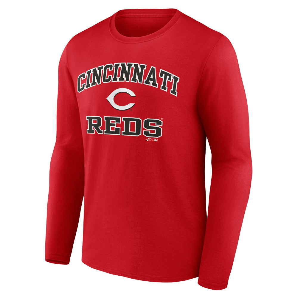 Cincinnati Reds Logo Athletic Heart & Soul Long Sleeve T-Shirt | MLB Near me
