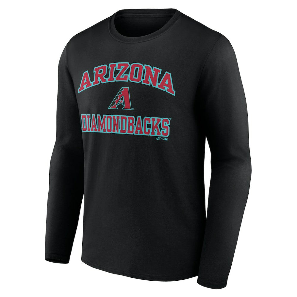 Arizona Diamondbacks Logo Athletic Heart & Soul Long Sleeve T-Shirt | MLB Outlet