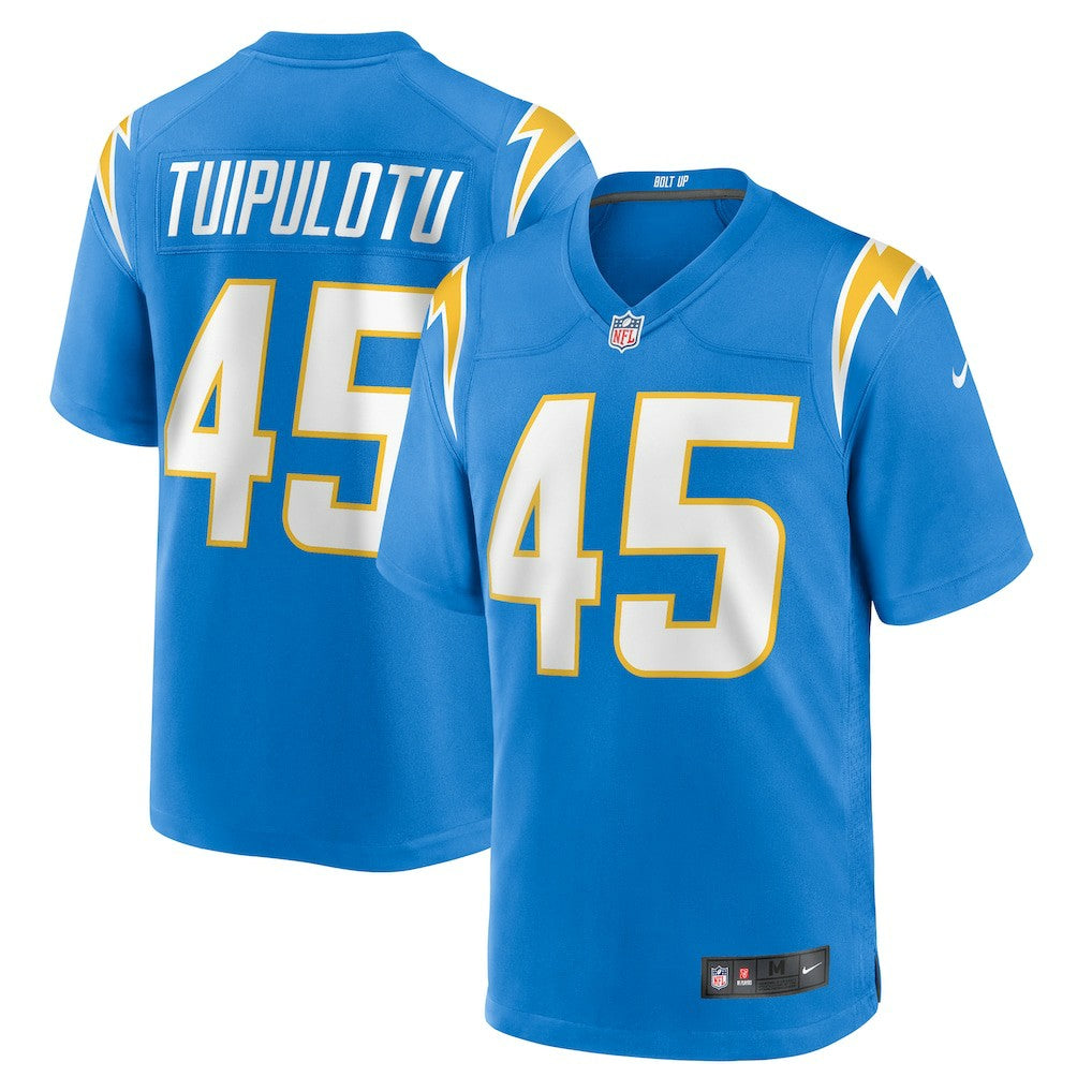 Los Angeles Chargers Nike Tuli Tuipulotu  Team Game Jersey