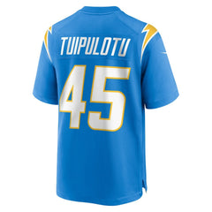 Los Angeles Chargers Nike Tuli Tuipulotu  Team Game Jersey