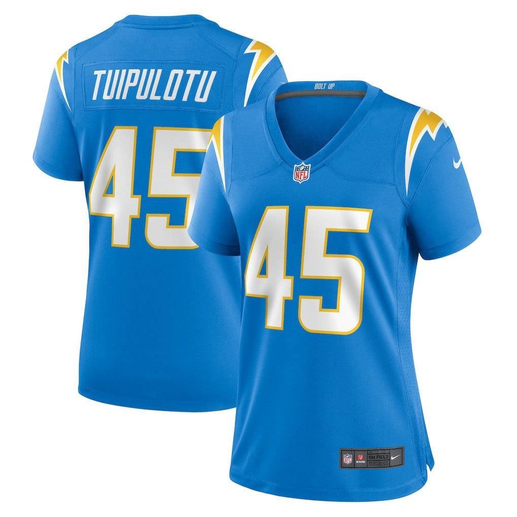 Los Angeles Chargers Nike Tuli Tuipulotu  Women's Team Game Jersey