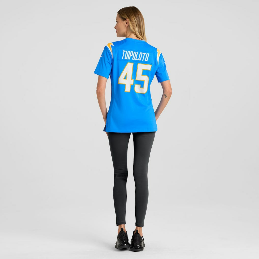 Los Angeles Chargers Nike Tuli Tuipulotu  Women's Team Game Jersey