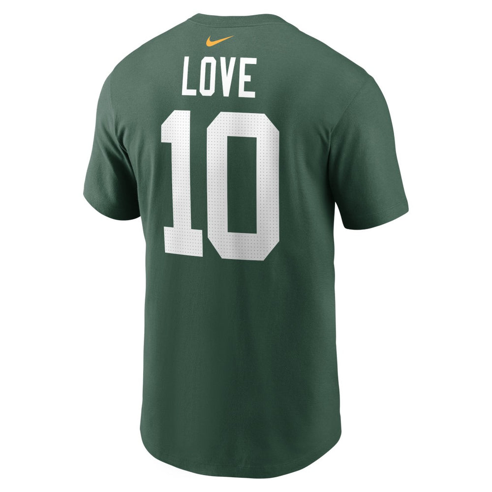 Green Bay Packers Nike Jordan Love  Player Name & Number T-Shirt
