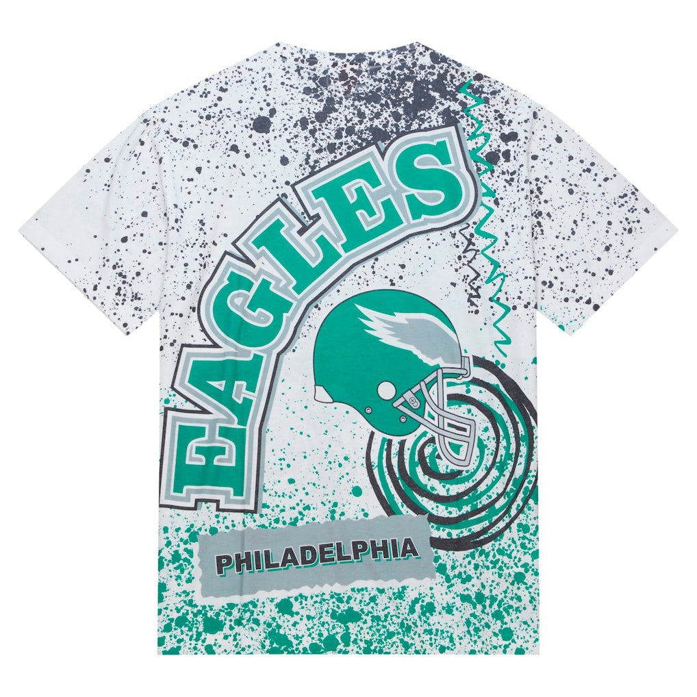 Philadelphia Eagles Mitchell & Ness Big & Tall Allover Print T-Shirt