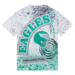 Philadelphia Eagles Mitchell & Ness Big & Tall Allover Print T-Shirt