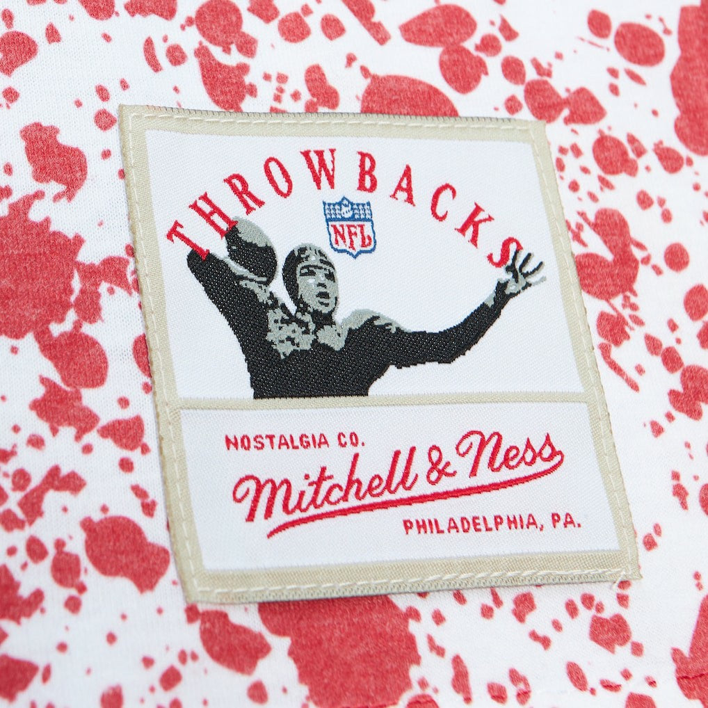 New York Giants Mitchell & Ness Big & Tall Allover Print T-Shirt