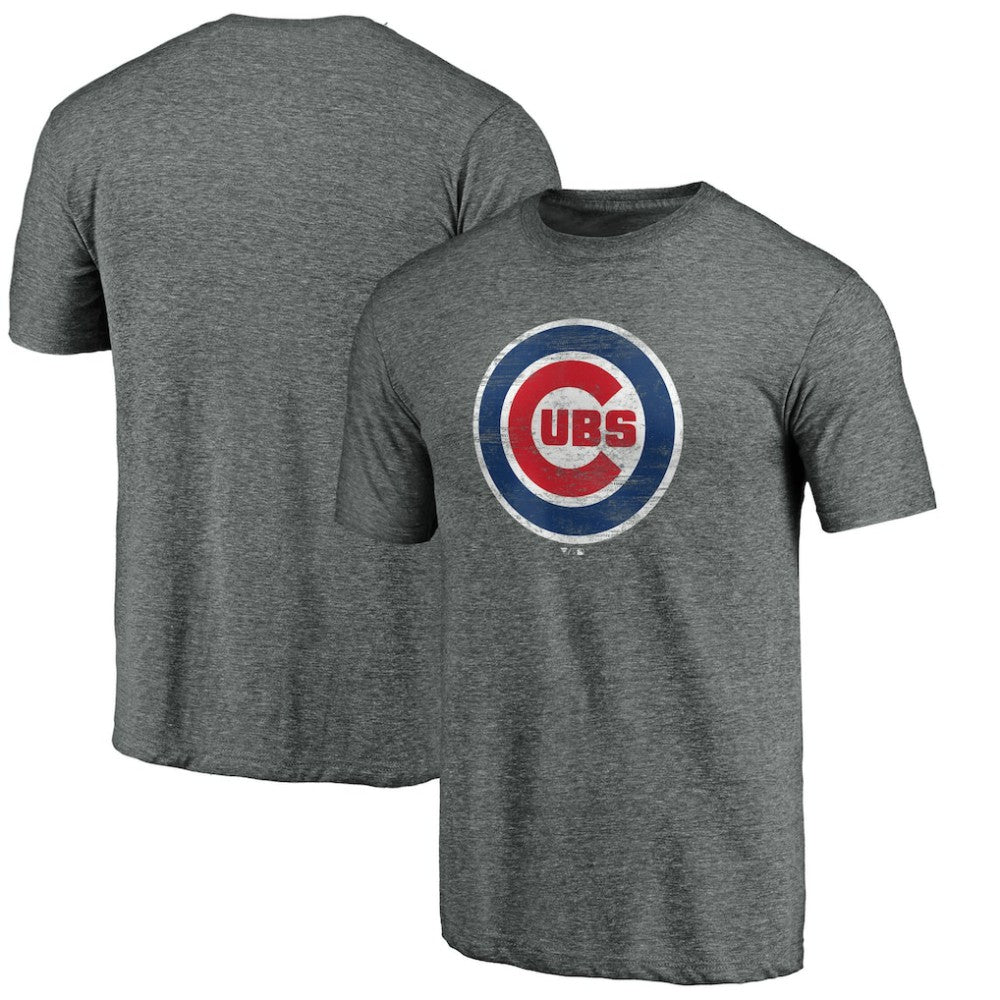 Chicago Cubs Official Logo Tri-Blend T-Shirt | MLB US
