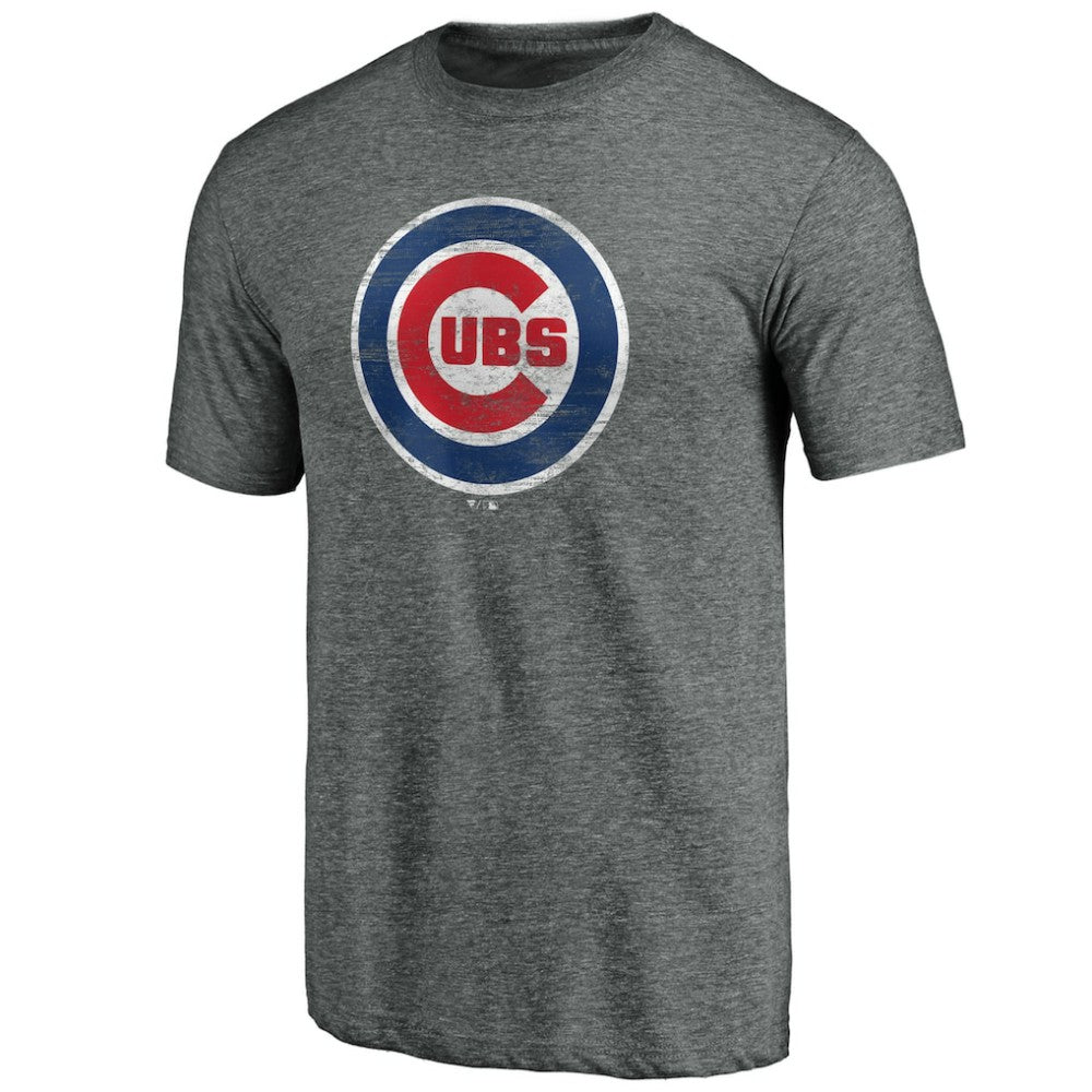 Chicago Cubs Official Logo Tri-Blend T-Shirt | MLB US