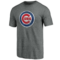 Chicago Cubs Official Logo Tri-Blend T-Shirt | MLB US