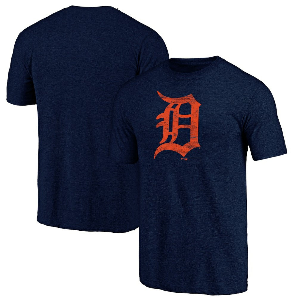 Detroit Tigers Official Logo Tri-Blend T-Shirt | MLB New