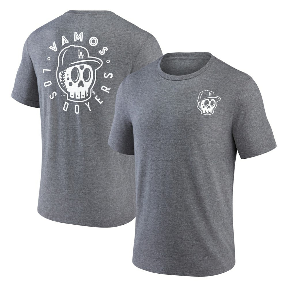 Los Angeles Dodgers Hometown Collection Sugar Skull Tri-Blend T-Shirt | MLB Online