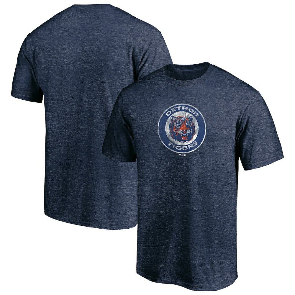 Detroit Tigers Cooperstown Collection Throwback Logo Tri-Blend T-Shirt | MLB On Sale
