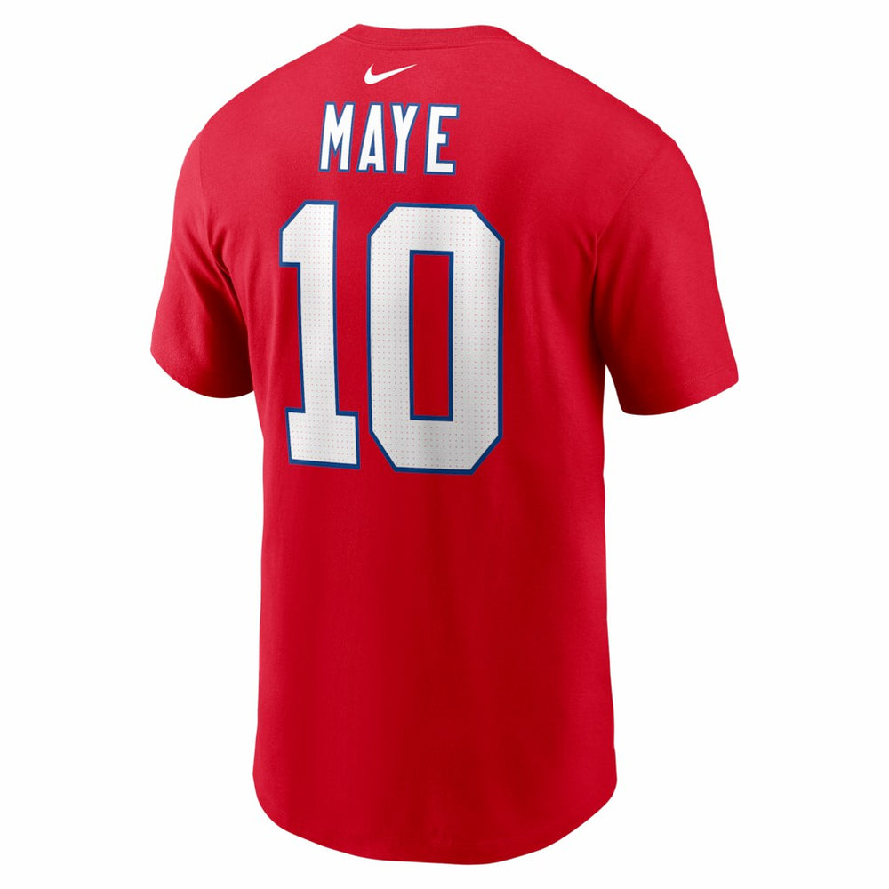 New England Patriots Nike Drake Maye  Name & Number T-Shirt