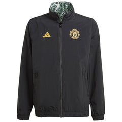 Manchester United x Stone Roses Originals Youth 2023/24 Reversible Anthem Full-Zip Jacket Black - Adidas