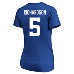 Indianapolis Colts  Anthony Richardson  Women's Plus Size Fair Catch Name & Number Scoop Neck T-Shirt