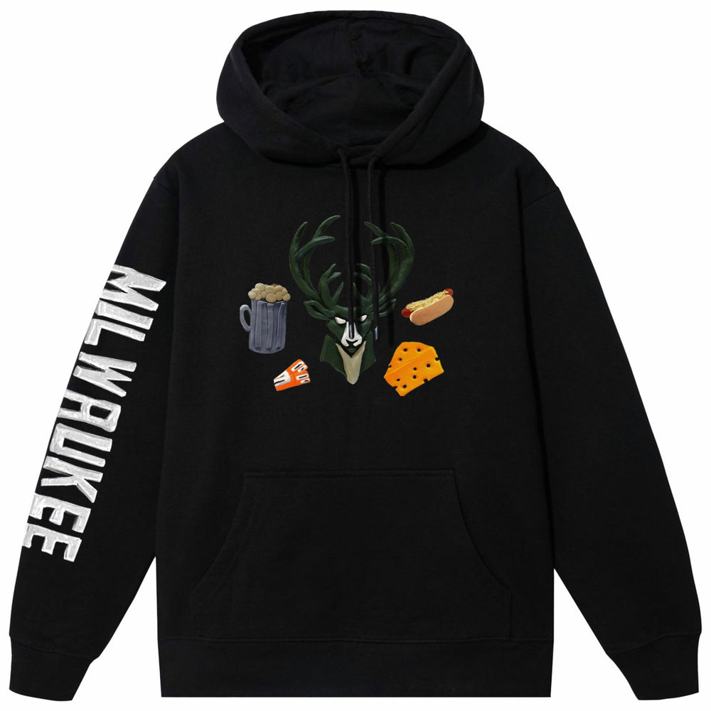 Milwaukee Bucks NBA x MARKET Unisex Claymation Pullover Hoodie Outlet