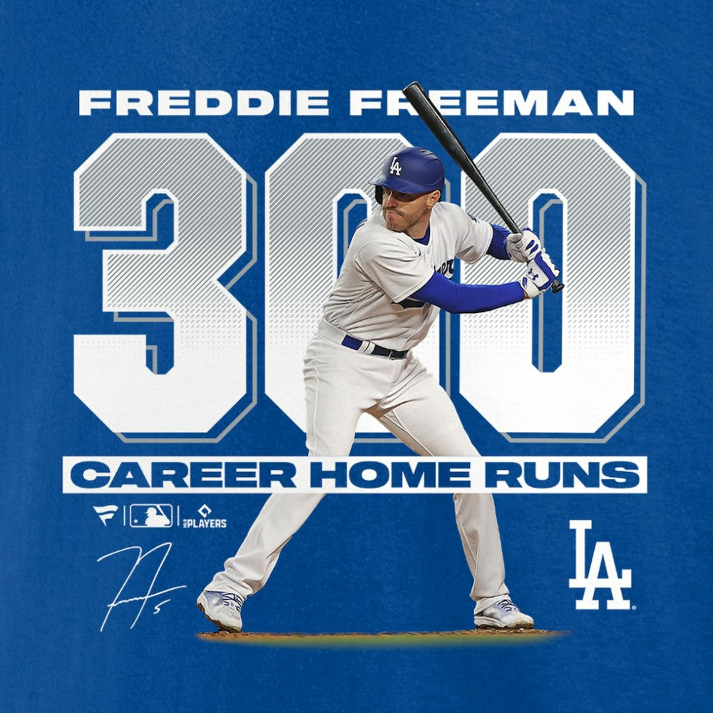 Freddie Freeman Los Angeles Dodgers Fanatics 300 Career Home Runs T-Shirt | MLB New