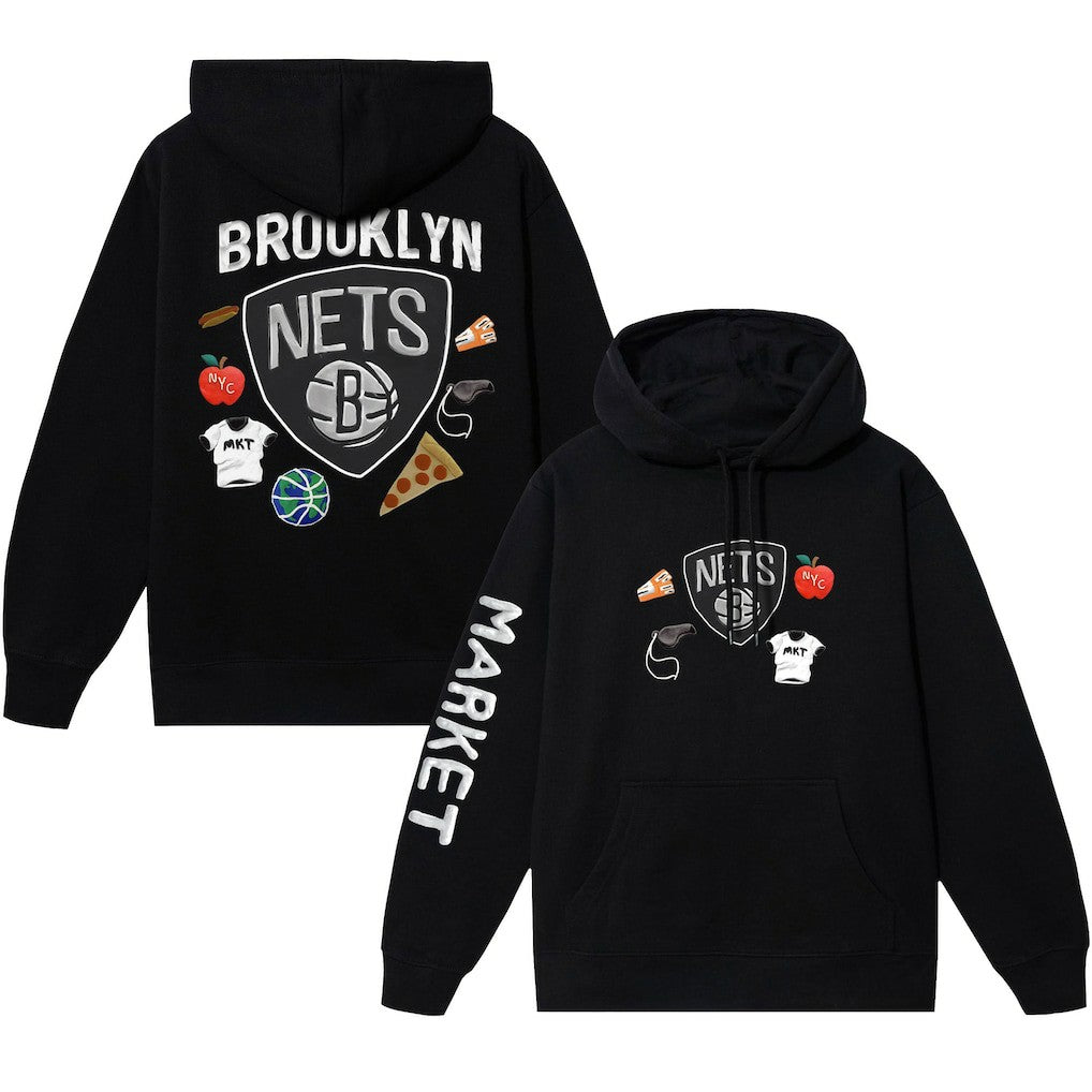 Brooklyn Nets NBA x MARKET Unisex Claymation Pullover Hoodie Online