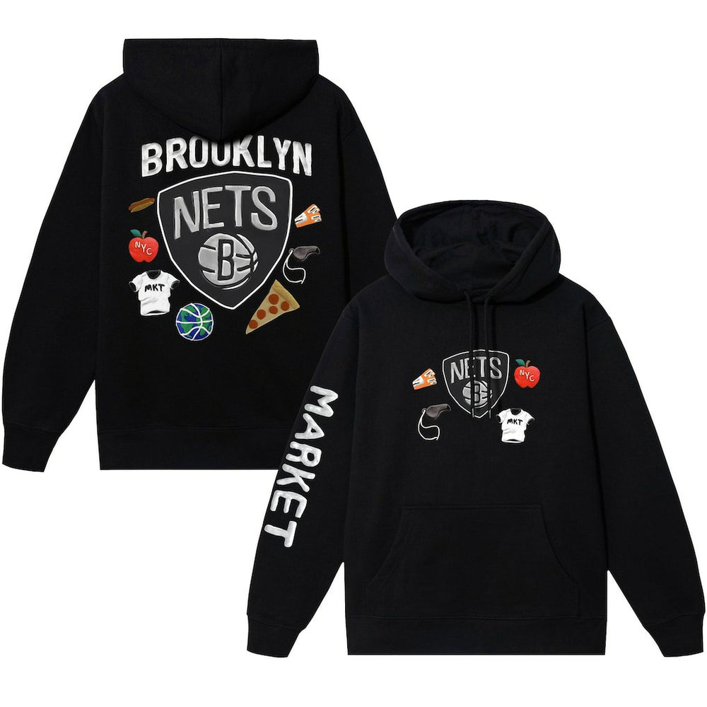 Brooklyn Nets NBA x MARKET Unisex Claymation Pullover Hoodie Online