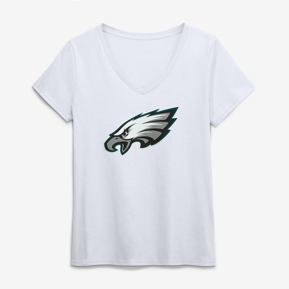 Philadelphia Eagles  Logo Athletic Women's Primary Logo V-Neck T-Shirt
