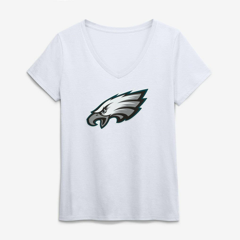 Philadelphia Eagles  Logo Athletic Women's Primary Logo V-Neck T-Shirt