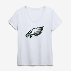 Philadelphia Eagles  Logo Athletic Women's Primary Logo V-Neck T-Shirt