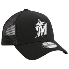 Miami Marlins New Era A-Frame 9FORTY Trucker Adjustable Hat | MLB Sale
