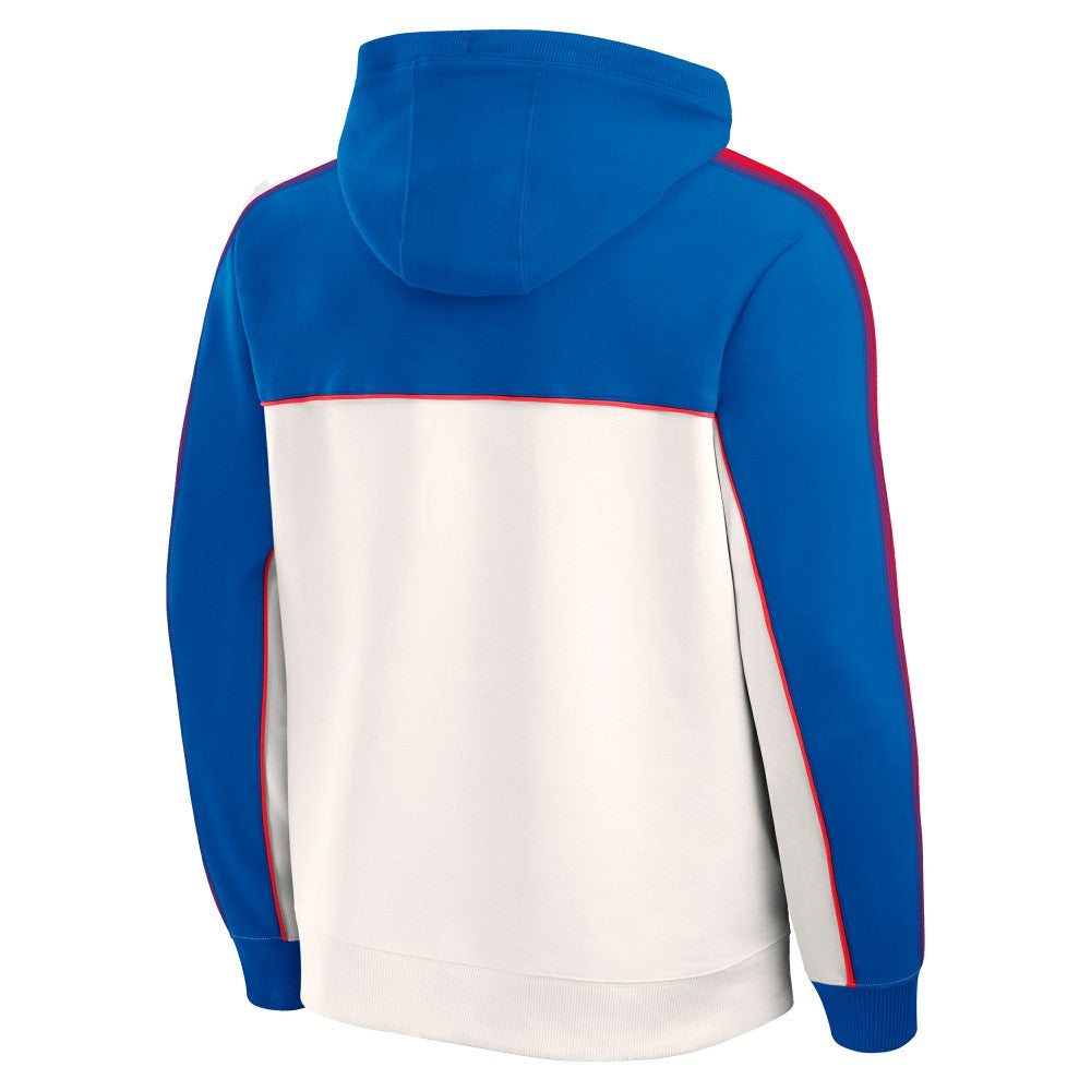 Paris Saint-Germain Retro Overhead Tri-Blend Hoodie Royal/White - Fanatics