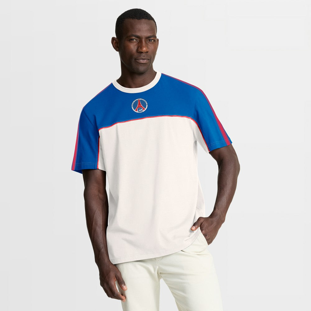 Paris Saint-Germain Retro T-Shirt White/Blue - Fanatics