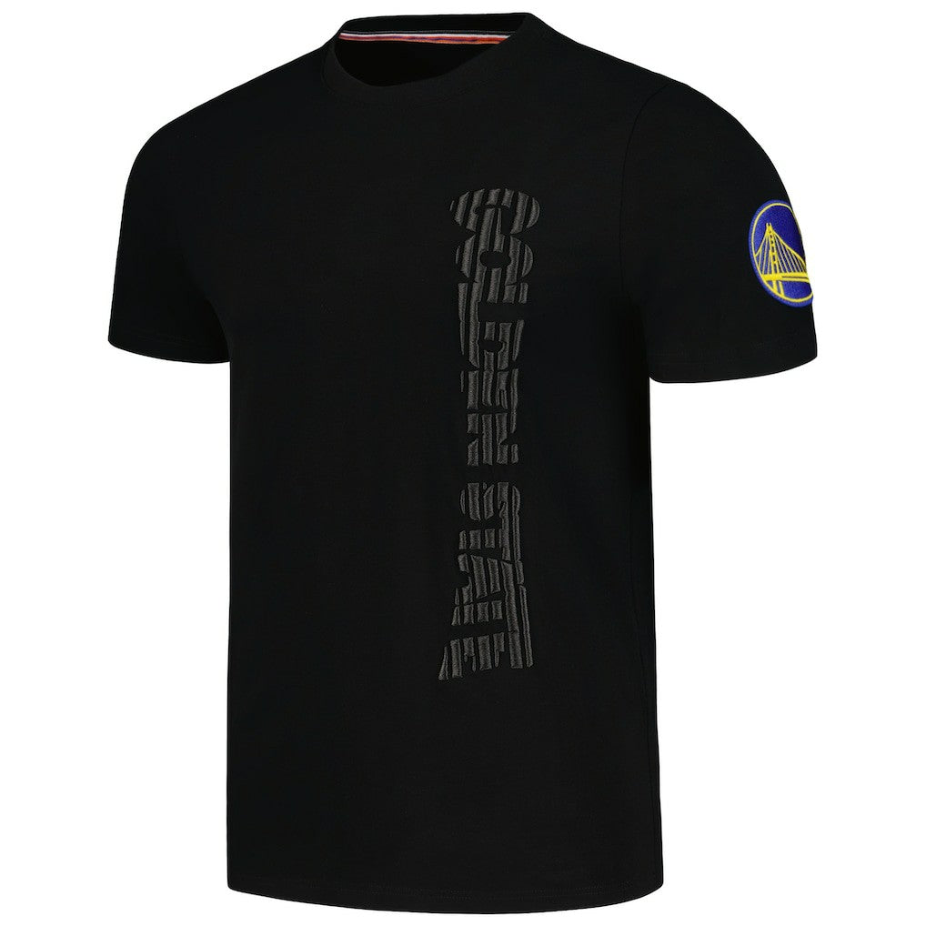Golden State Warriors FISLL 3D Puff Print Sliced Logo T-Shirt sale Online