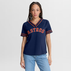 Houston Astros Fanatics Women's Diva Race Ahead Raglan V-Neck T-Shirt | MLB Online