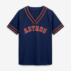 Houston Astros Fanatics Women's Diva Race Ahead Raglan V-Neck T-Shirt | MLB Online