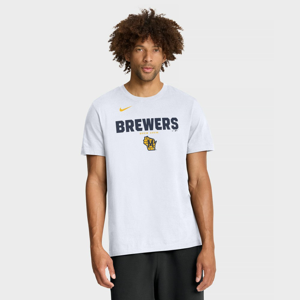 Milwaukee Brewers Nike Bold Team Name T-Shirt | MLB Near me