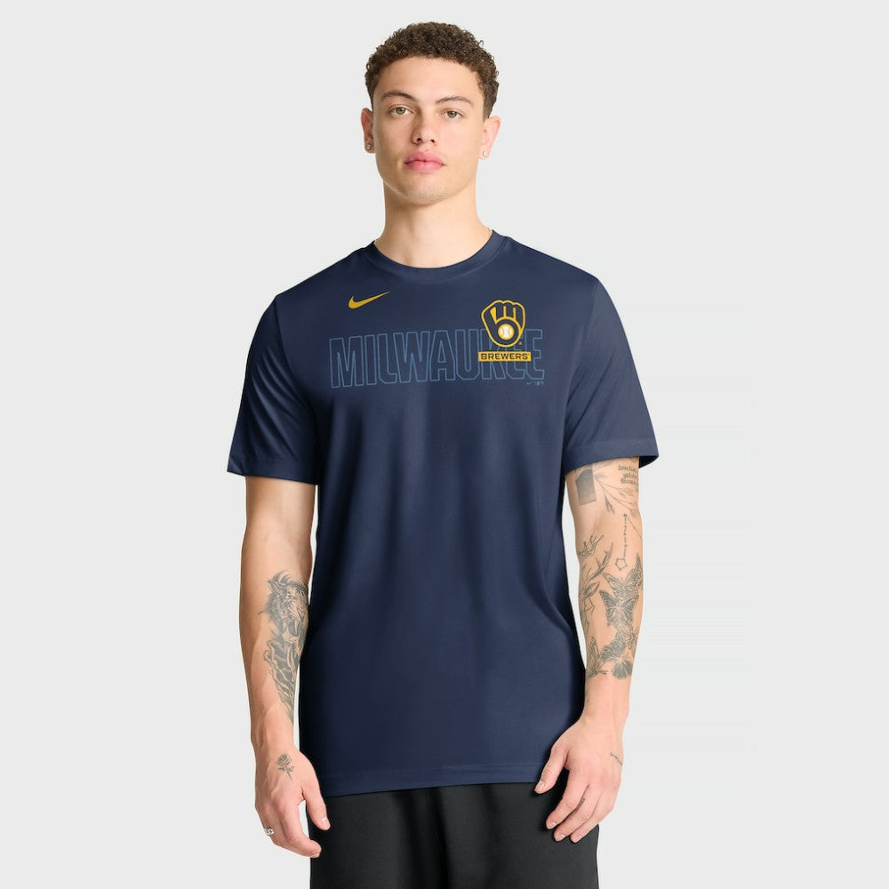 Milwaukee Brewers Nike Knockout Team Legend Dri-FIT T-Shirt | MLB Outlet
