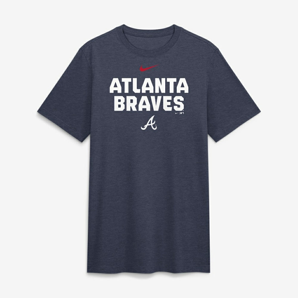 Atlanta Braves Nike Stacked Tri-Blend T-Shirt | MLB Shop