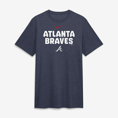 Atlanta Braves Nike Stacked Tri-Blend T-Shirt | MLB Shop