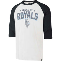 Kansas City Royals '47 City Connect Crescent Franklin Raglan 3/4-Sleeve T-Shirt | MLB Outlet