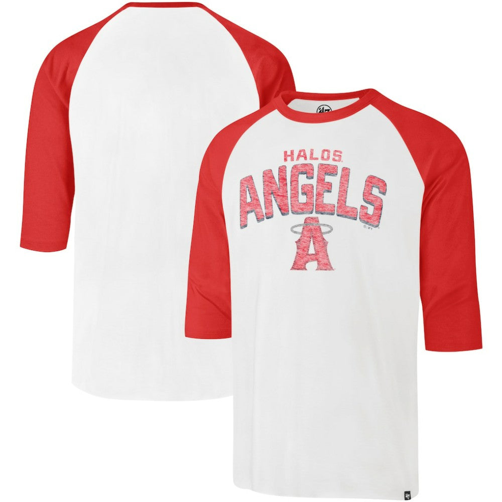 Los Angeles Angels '47 City Connect Crescent Franklin Raglan 3/4-Sleeve T-Shirt | MLB US