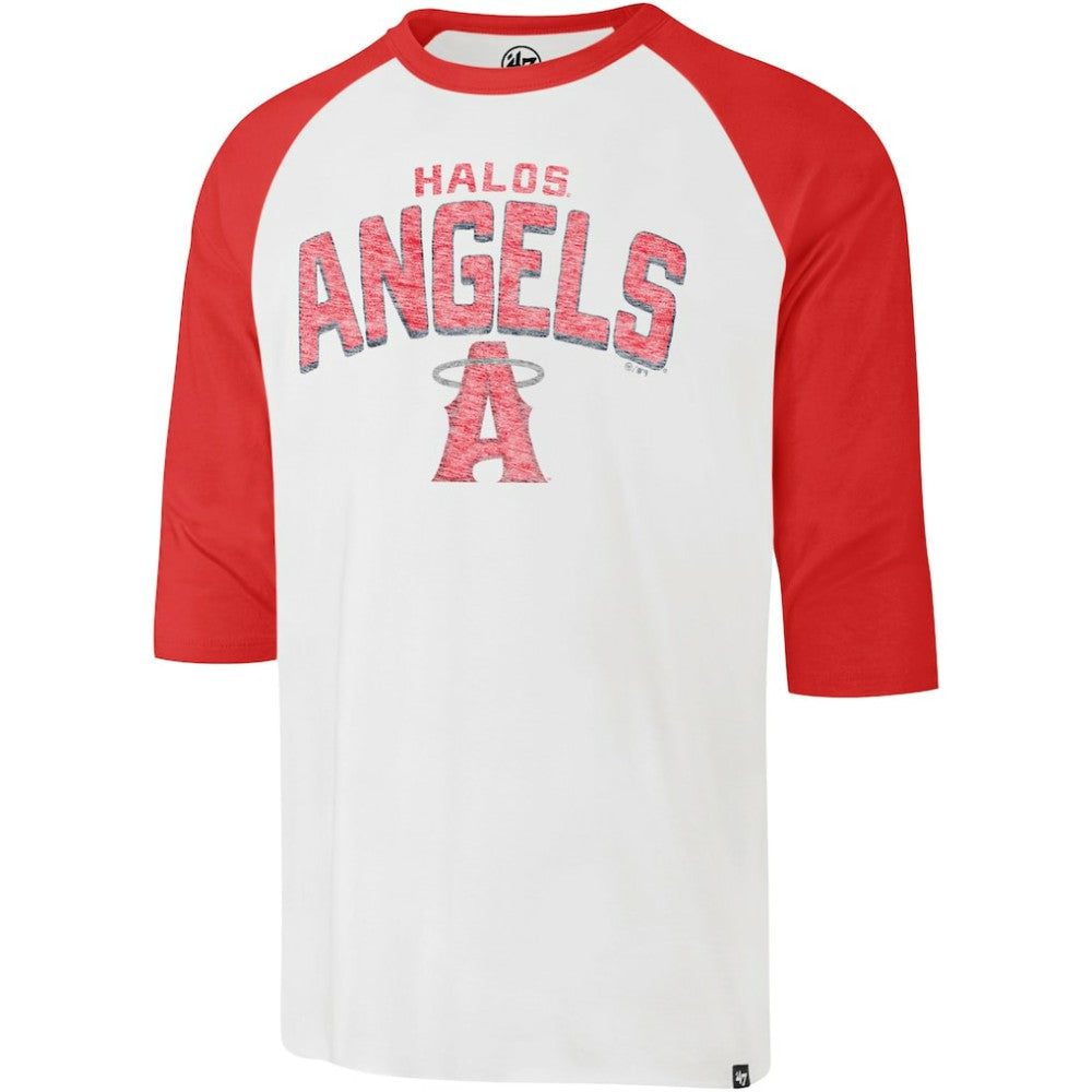 Los Angeles Angels '47 City Connect Crescent Franklin Raglan 3/4-Sleeve T-Shirt | MLB US