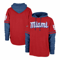 Miami Marlins '47 City Connect Trifecta Shortstop Pullover Hoodie | MLB Discount