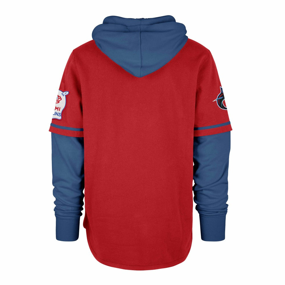Miami Marlins '47 City Connect Trifecta Shortstop Pullover Hoodie | MLB Discount
