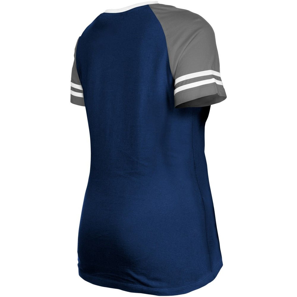 Dallas Cowboys New Era Women's Raglan Lace-Up T-Shirt