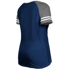 Dallas Cowboys New Era Women's Raglan Lace-Up T-Shirt