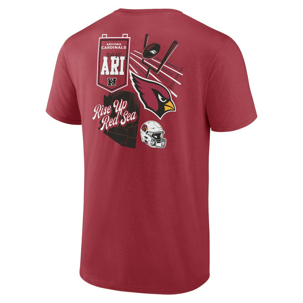 Arizona Cardinals Fanatics Split Zone T-Shirt