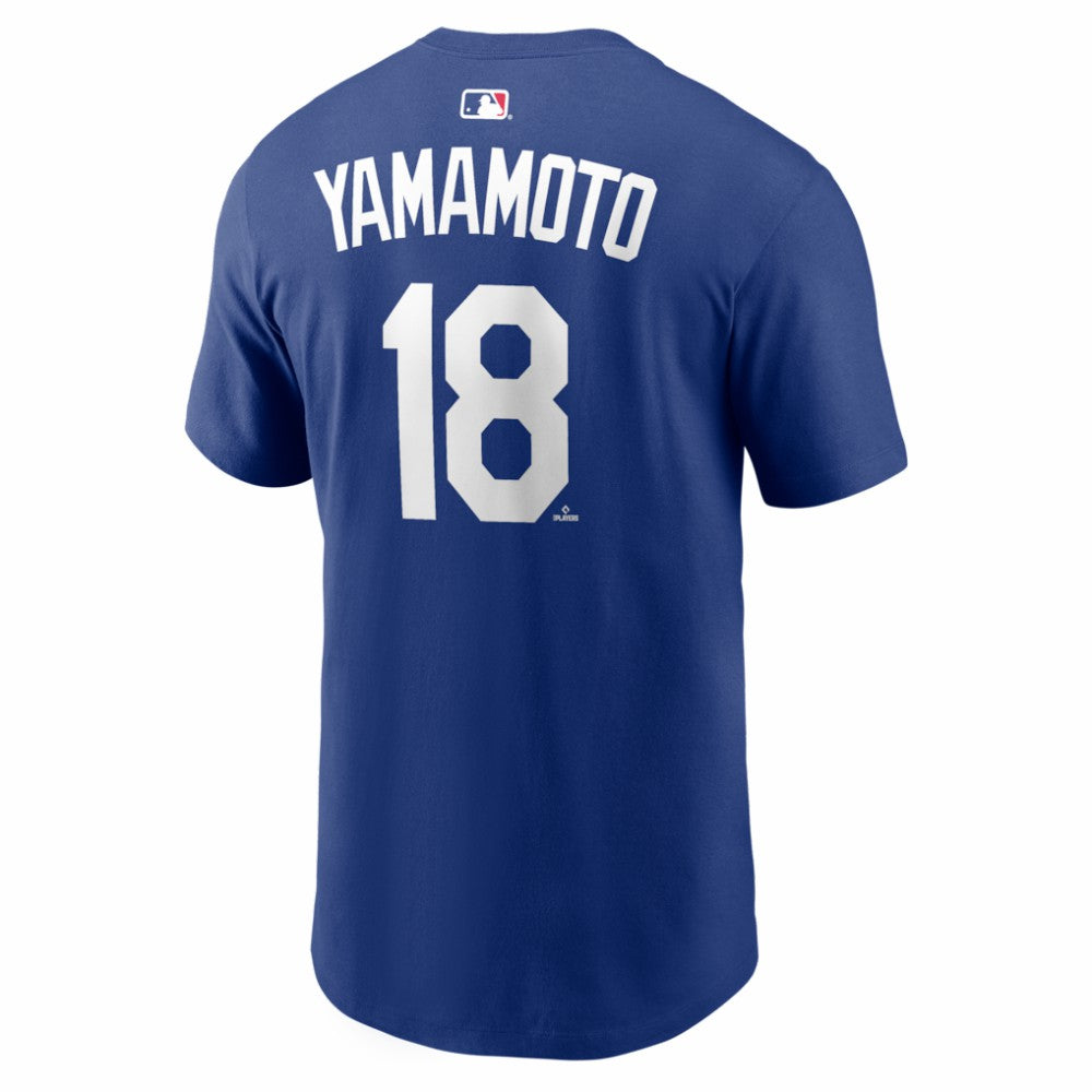 Yoshinobu Yamamoto Los Angeles Dodgers Nike Home Name & Number T-Shirt | MLB On Sale