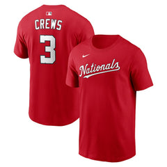 Dylan Crews Washington Nationals Nike Home Name & Number T-Shirt | MLB US