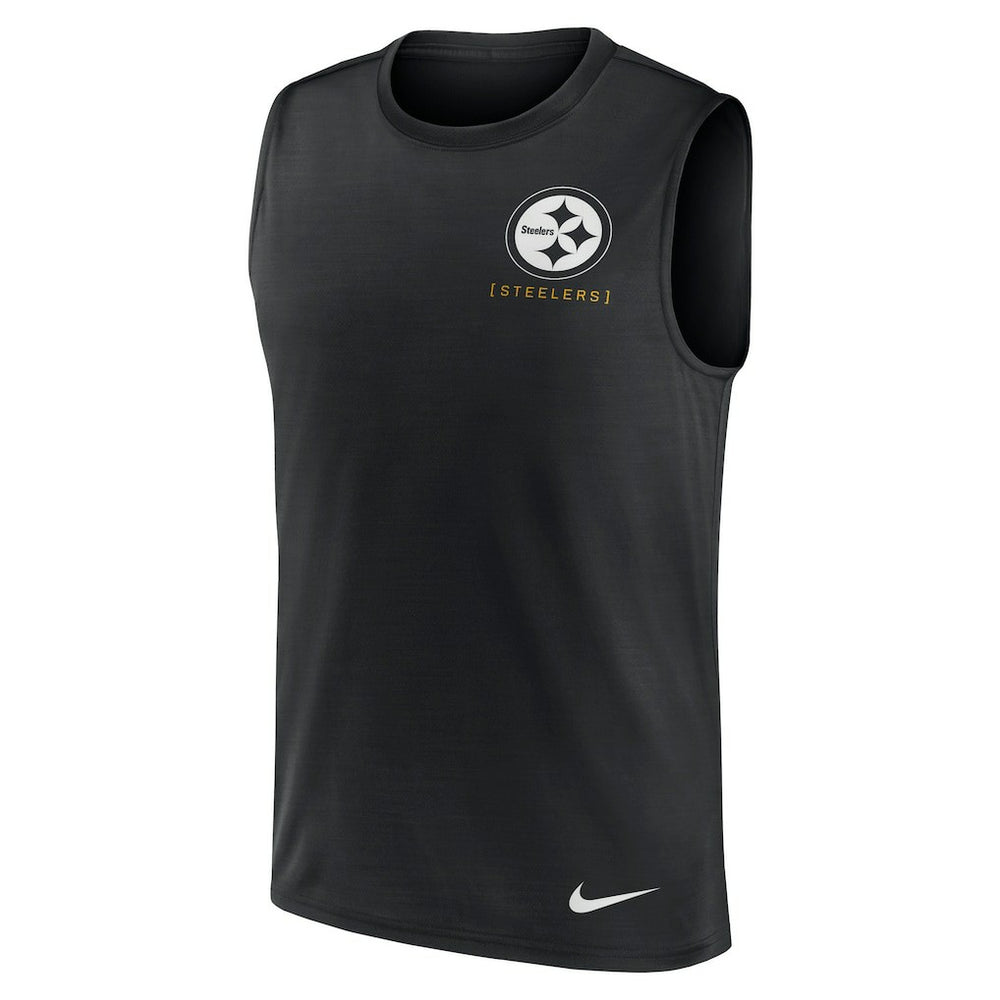 Pittsburgh Steelers Nike Large Logo Lightweight Dri-FIT Muscle Tank Top